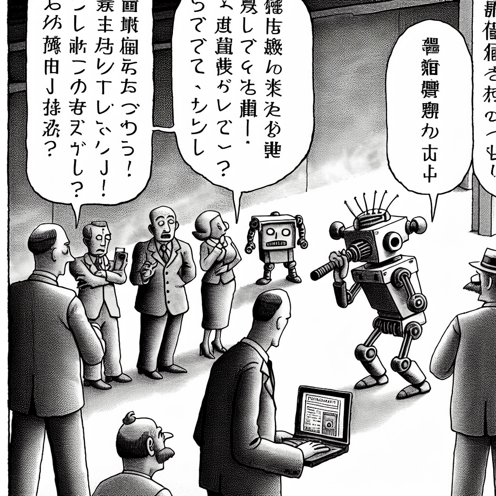 風刺画: AIジャーナリズム時代における信頼の再構築