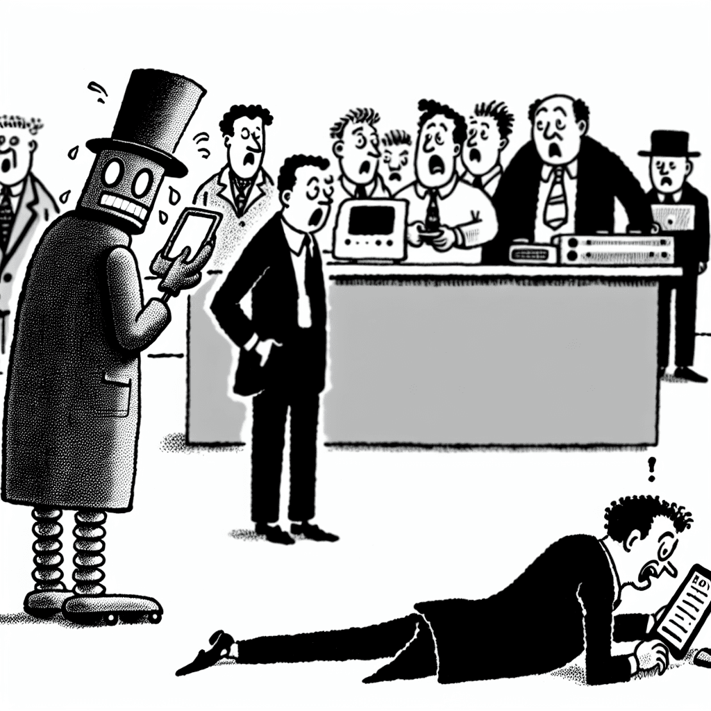 風刺画: AI普及でホワイトカラー職に影響—2026年の現状と統計