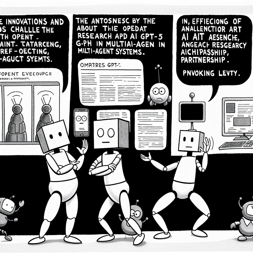 風刺画: OpenAI GPT-5とマルチエージェントの進化：新たな可能性と課題
