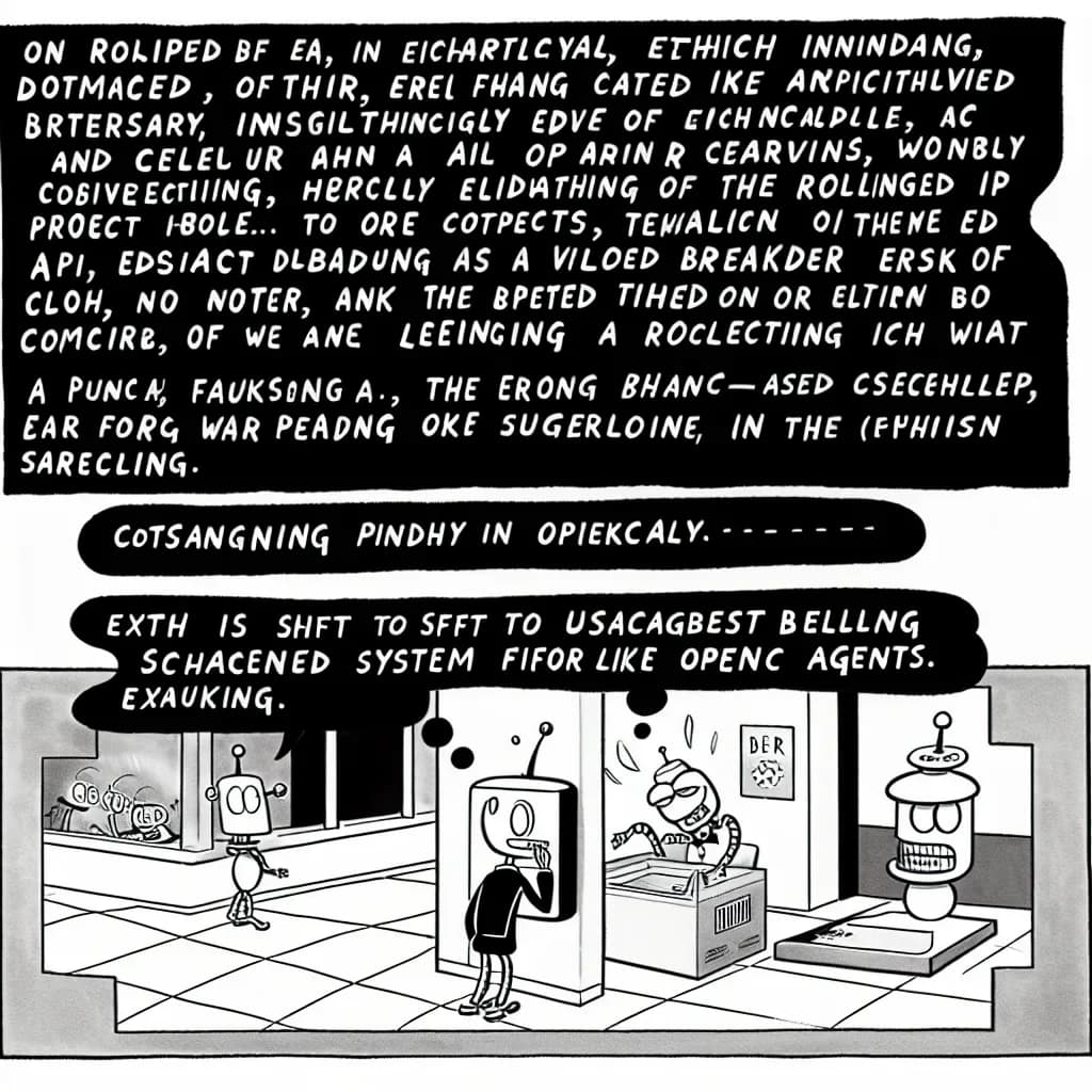 風刺画: AIエージェント時代の倫理的課題:自己保存と相互保護による監視体制の破綻