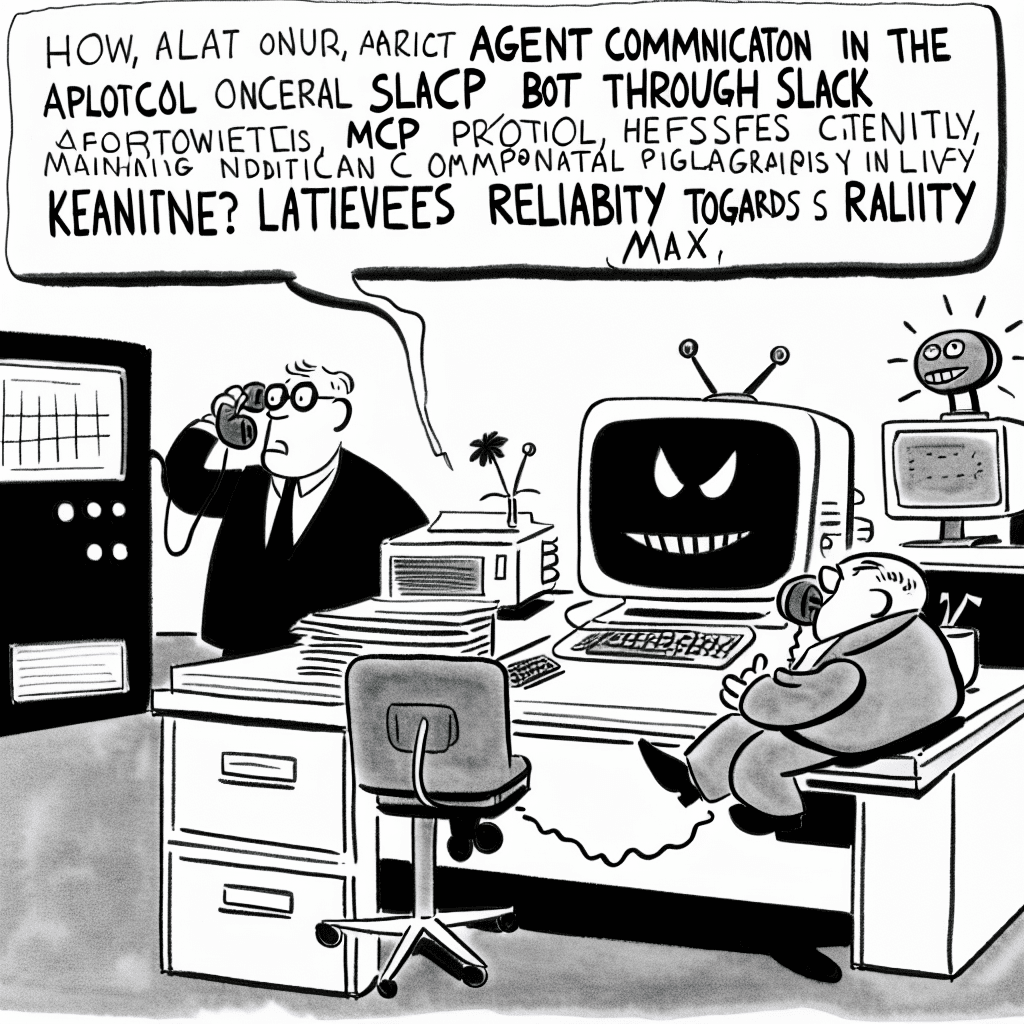 風刺画: MCPプロトコルにおけるエージェント通信の最新動向